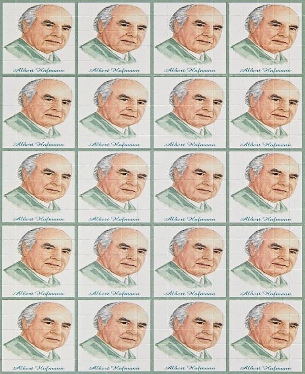 Dr. Albert Hofmann doppelseitig bedruckt