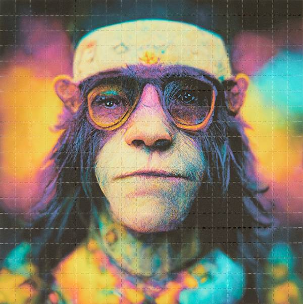 Bored hippie ape "James"