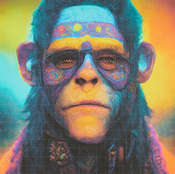 Bored hippie ape "Jim"